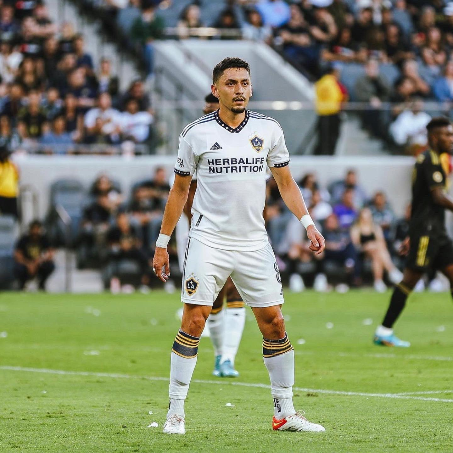 Mark Delgado e o anel que dividiu Los Angeles: Como o Galaxy venceu o jogo das narrativas durante o El Trafico 1 Marky Delgado pelo LA Galaxy em 2022 (LA Galaxy / X)